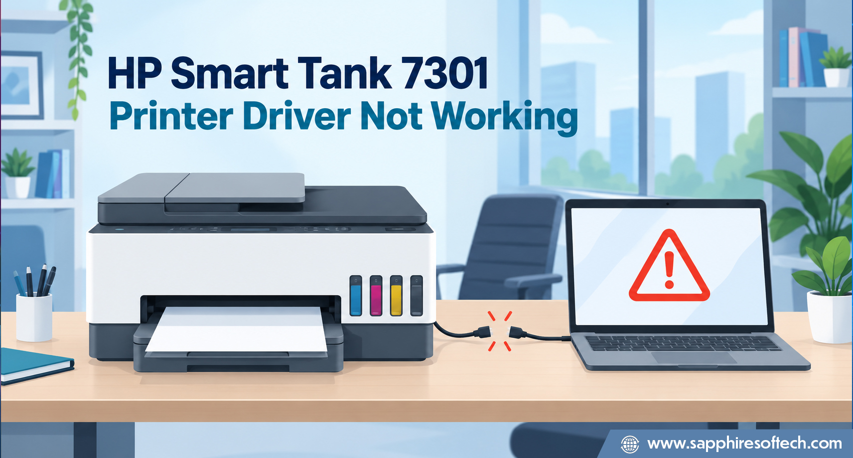 HP Smart Tank 7301 Printer Driver Not Working?