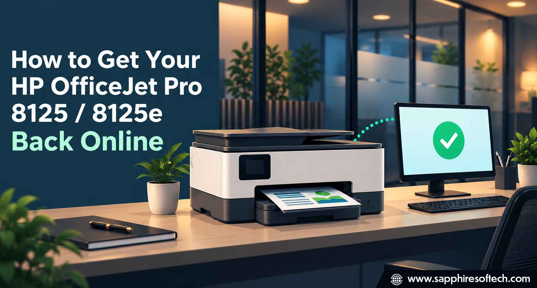 HP OfficeJet Pro 8125 / 8125e Printer Says Offline?