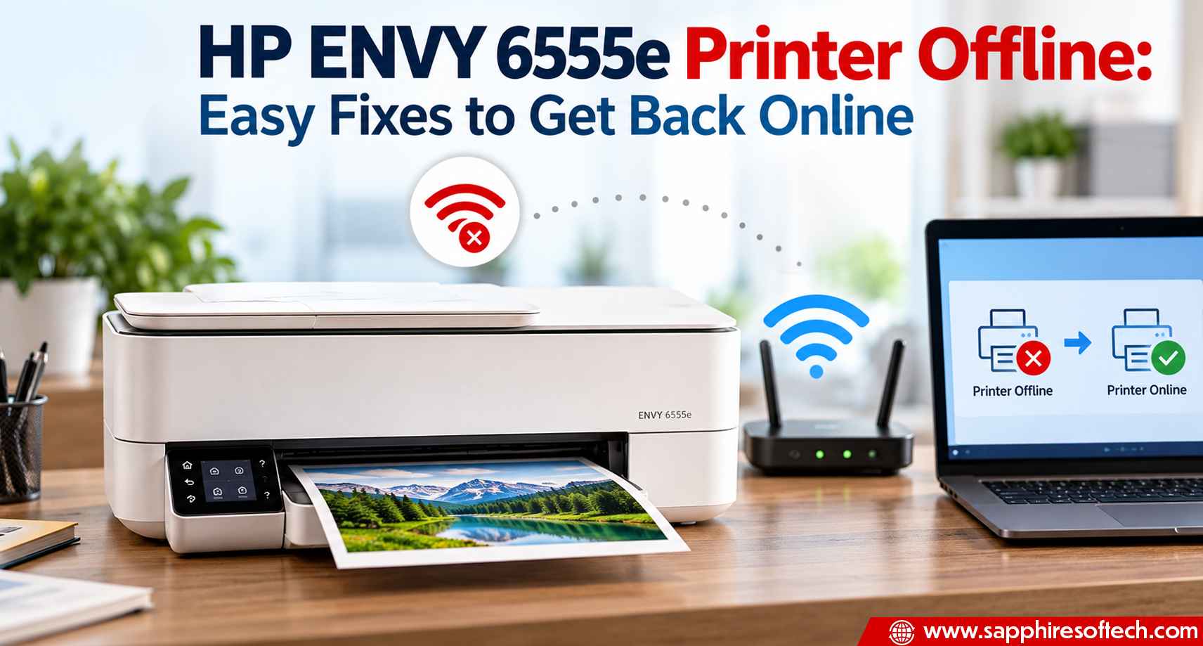 HP ENVY 6555e Printer Offline: Easy Fixes to Get Back Online