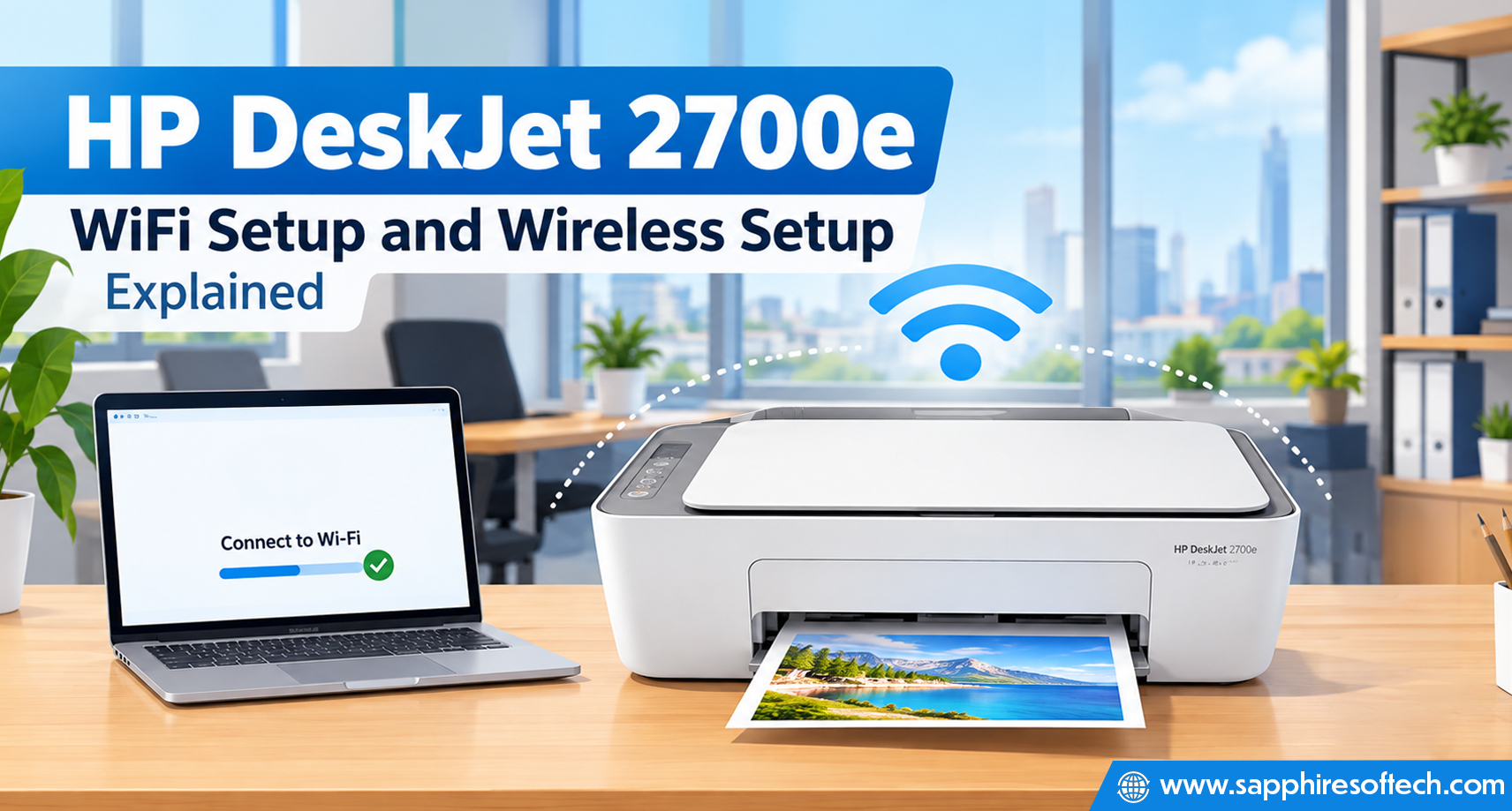 How to Set Up Your HP DeskJet 2700e Printer: HP DeskJet 2700e WiFi Setup and Wireless Setup Explained