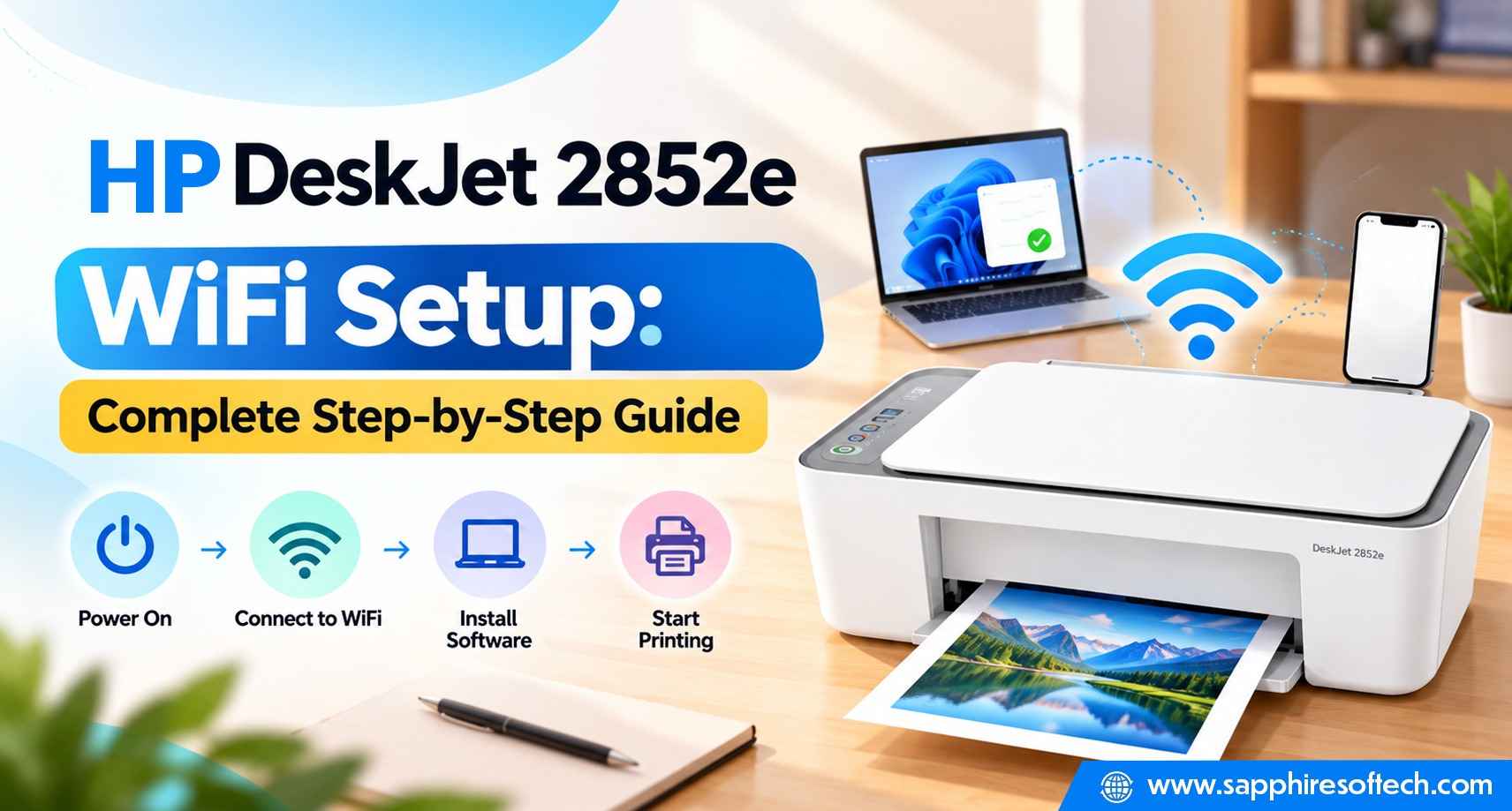 HP DeskJet 2852e WiFi Setup: Complete Step-by-Step Guide